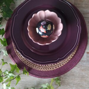Mini Boite en Porcelaine Motifs Fleuris