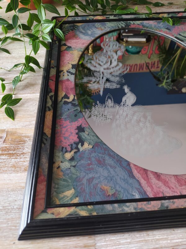 Miroir Vintage Style Art Déco et Encadrement Vintage – Image 2