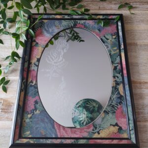 Miroir Vintage Style Art Déco et Encadrement Vintage
