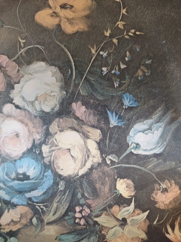 Tableau Or et Fleurs sur Tissu – Image 4