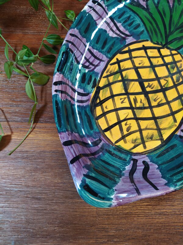 Assiette de Présentation Multicolore Motif Ananas – Image 3