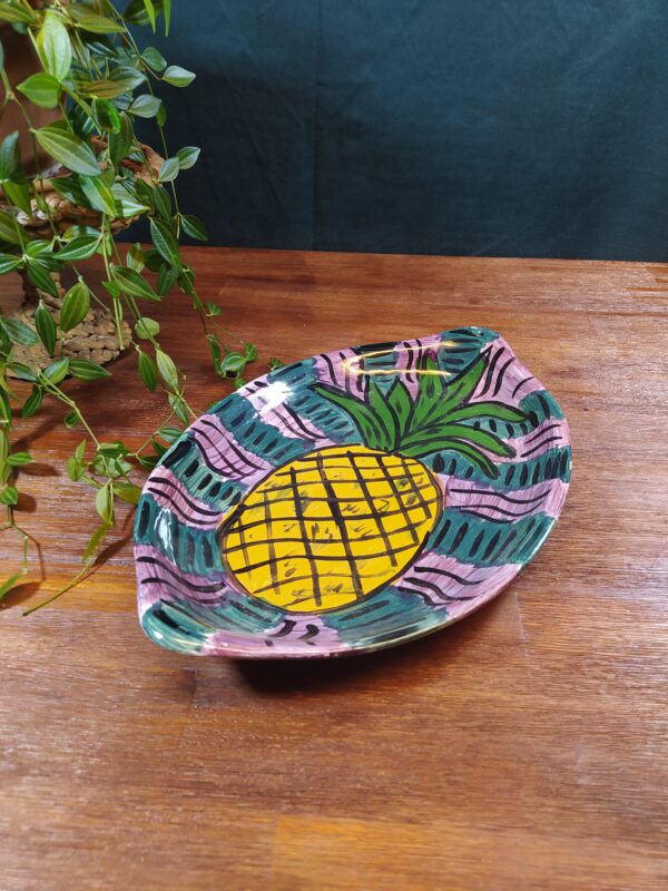 Assiette de Présentation Multicolore Motif Ananas – Image 5