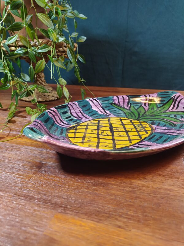 Assiette de Présentation Multicolore Motif Ananas – Image 6