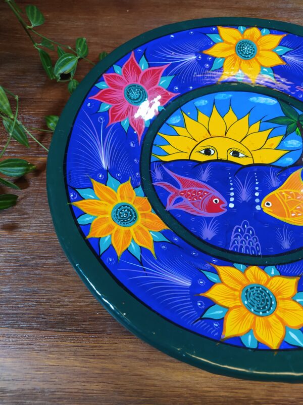 Assiette Décorative entre Terre et Mer Multicolore – Image 2