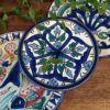 Petite Assiette à Motifs Floraux Orientaux Tons Bleu – Image 4