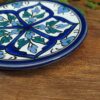 Petite Assiette à Motifs Floraux Orientaux Tons Bleu – Image 2