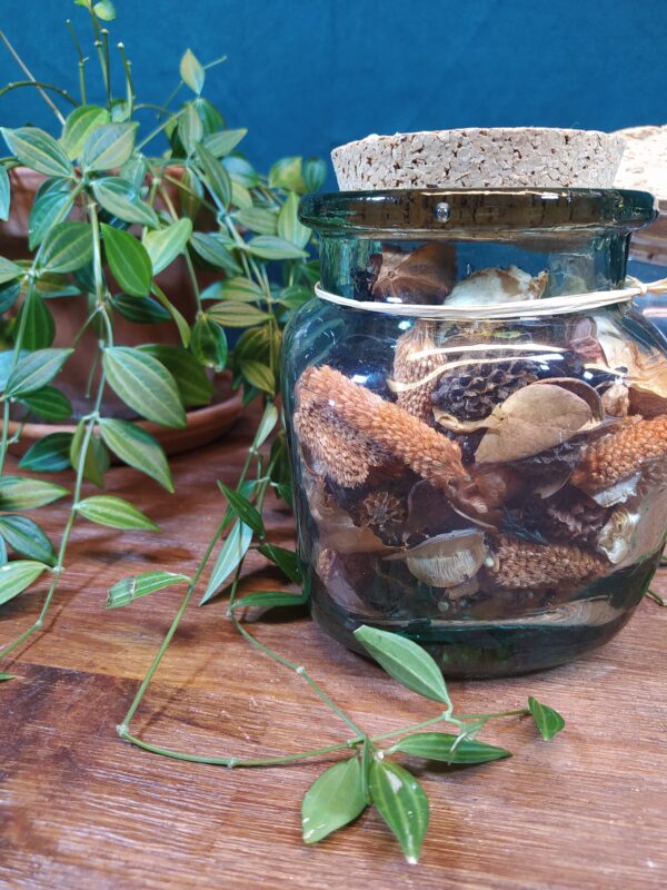Bocal en Verre Vintage avec son Bouchon en Liège et Pot Pourri – Image 5