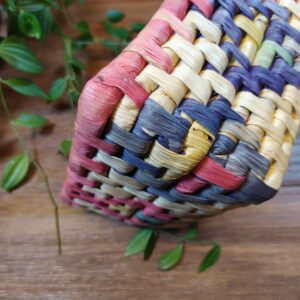 Petit Panier en Jacinthe d’eau Pastel