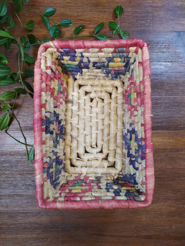 Petit Panier en Jacinthe d'eau Pastel – Image 3