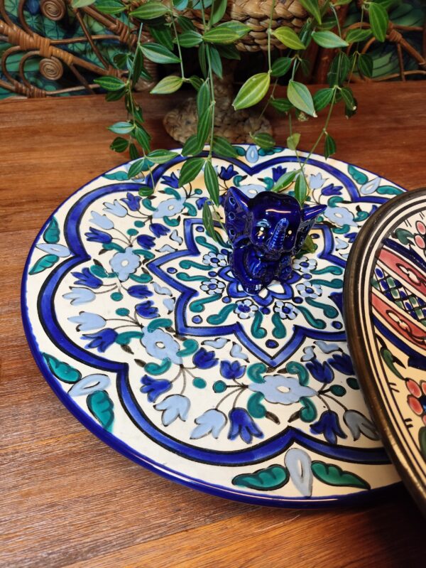 Assiette de Présentation XXL en Grès Motifs Orientaux – Image 5