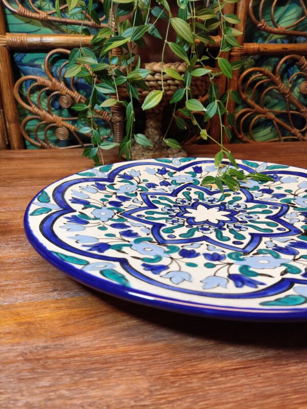Assiette de Présentation XXL en Grès Motifs Orientaux – Image 2