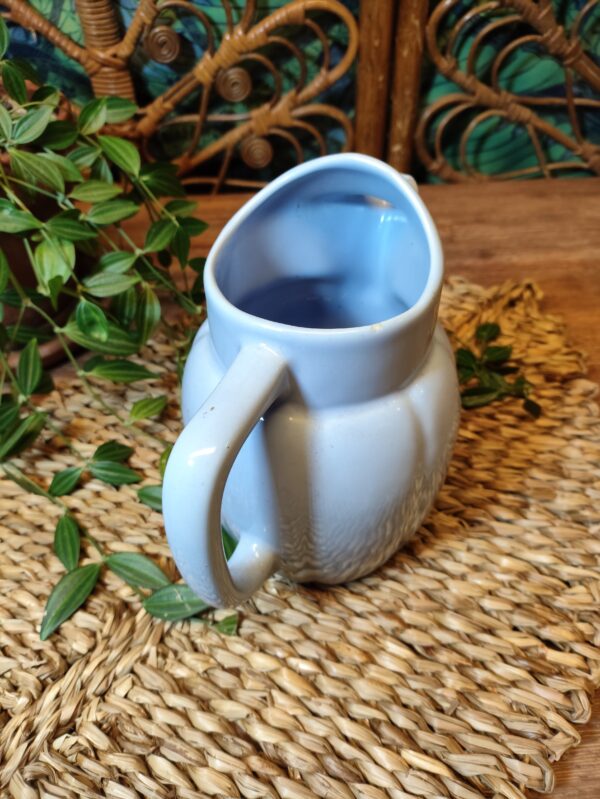 Pichet en Céramique Bleu Lavande Vintage Saint Uzienne – Image 5