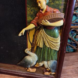 Tableau Menu Vintage Bois et Relief