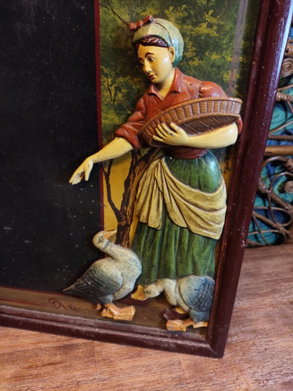 Tableau Menu Vintage Bois et Relief – Image 2