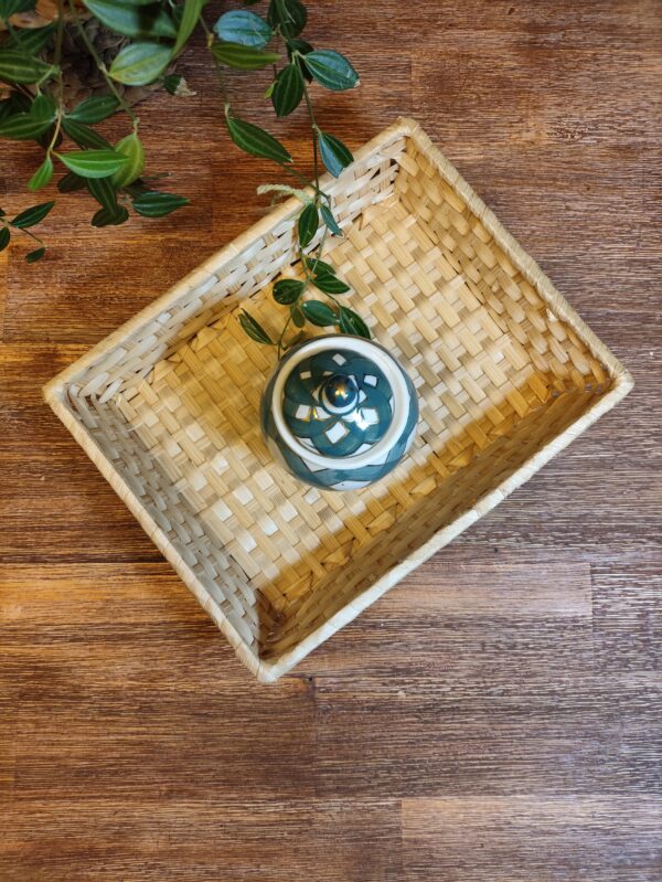Petit Pot à Gingembre en Céramique à Carreaux – Image 2