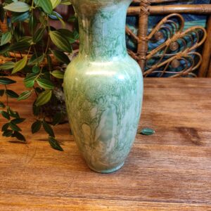 Vase en Céramique Effet Nacré Vert Pastel