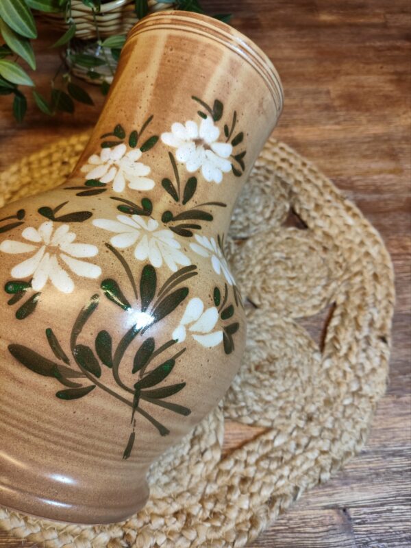 Vase en Grès Motifs Fleuris Peint à la Main – Image 5