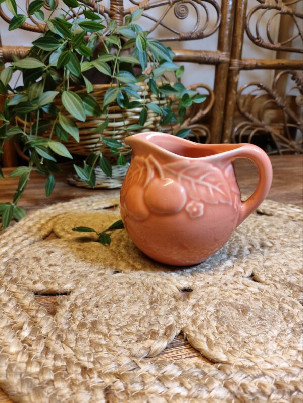 Pot à Lait Motifs Fleuris Couleur Saumon – Image 4