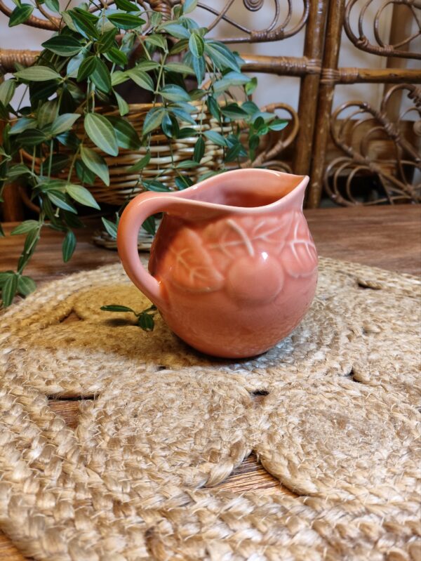 Pot à Lait Motifs Fleuris Couleur Saumon – Image 2