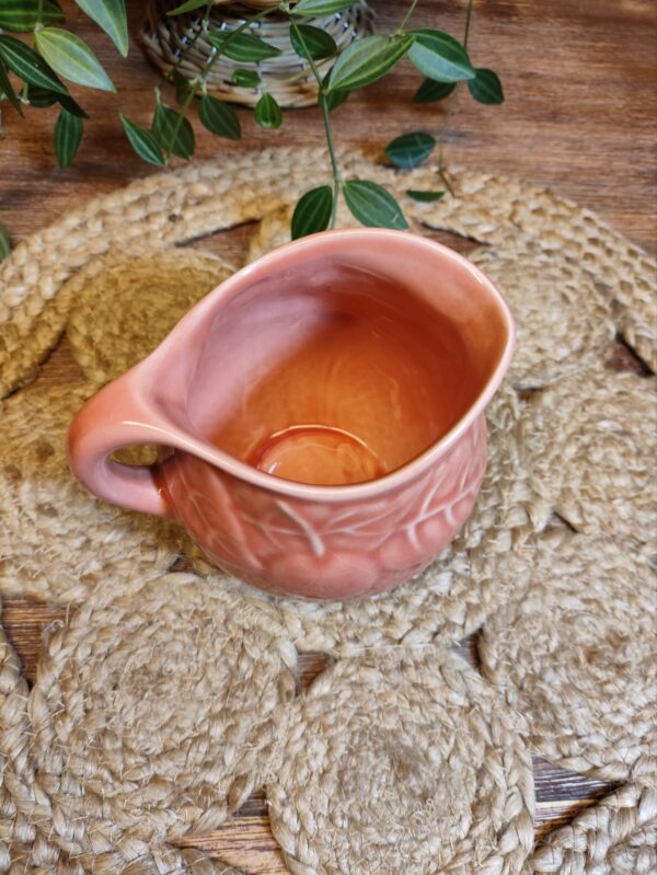 Pot à Lait Motifs Fleuris Couleur Saumon – Image 5