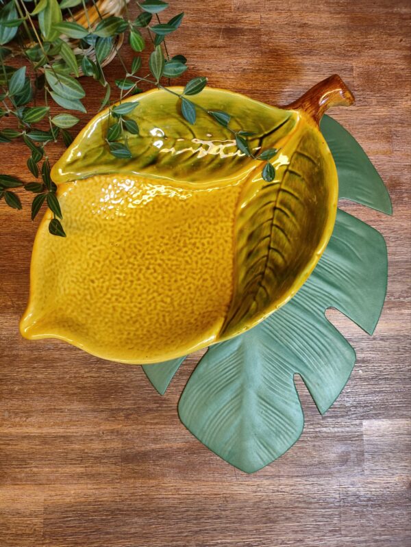 Plat de Présentation Citron en Céramique XXL – Image 4