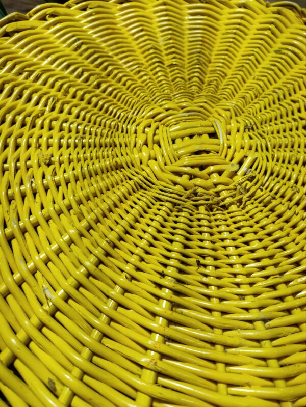 Plateau Panier Tressé Jaune Vif – Image 8