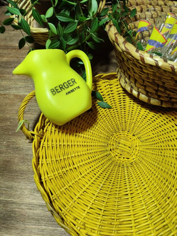 Plateau Panier Tressé Jaune Vif – Image 11