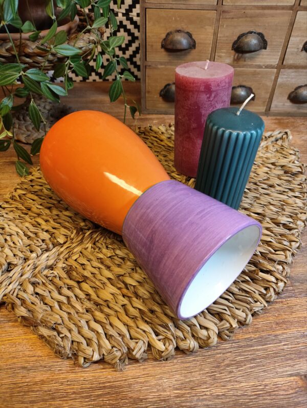 Bougeoir en Duo Corail et Mauve – Image 8
