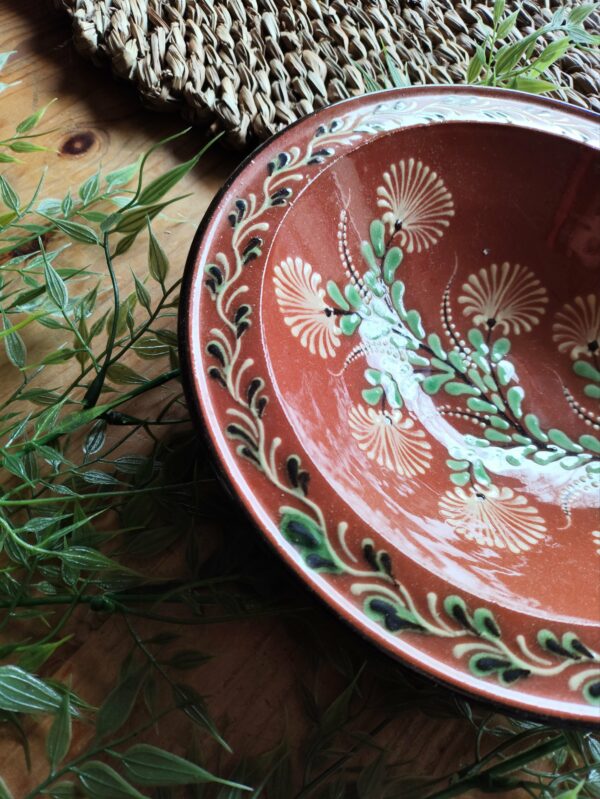 Saladier en Grès Motifs Fleuris – Image 3