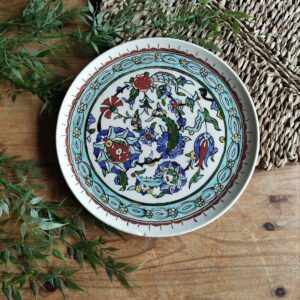 Assiette Décorative à Fleurs