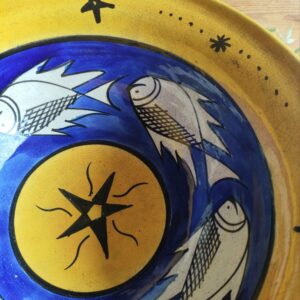 Saladier en Grès Motifs Poissons
