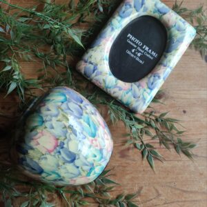 Duo Cadre et Vase Amadeus Pastel