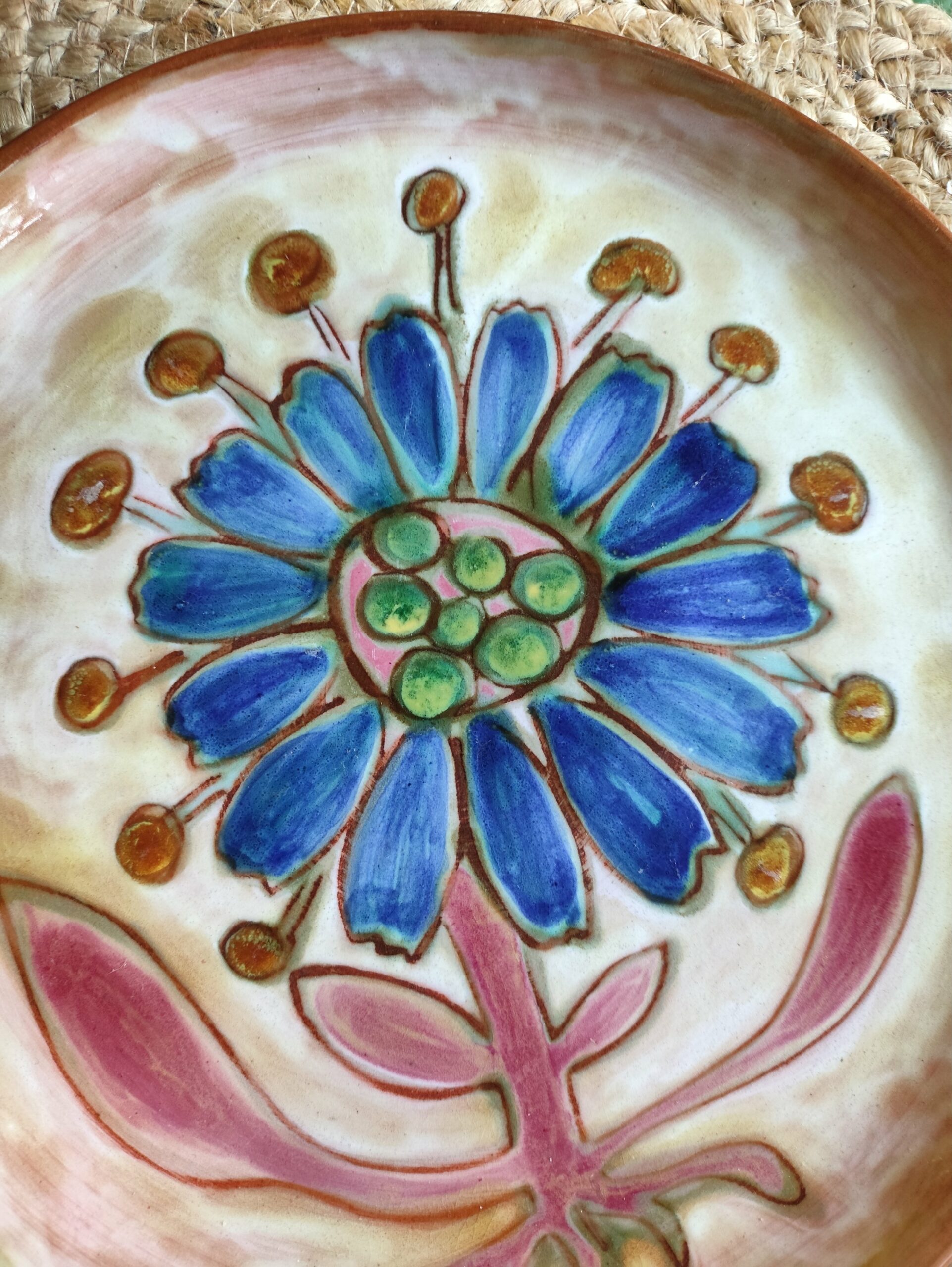 Assiette Artisanale Fleurie – Image 5