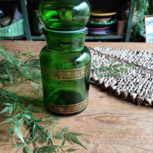 Pot Apothicaire en Verre Vert