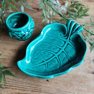 Duo Coupelle et Pot en Barbotine