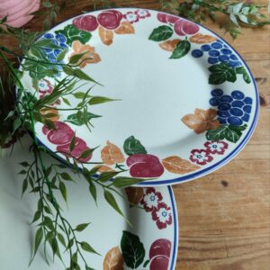 Duo Assiettes Motifs Fruits