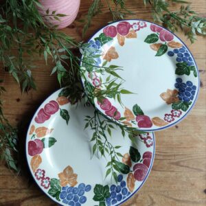 Duo Assiettes Motifs Fruits