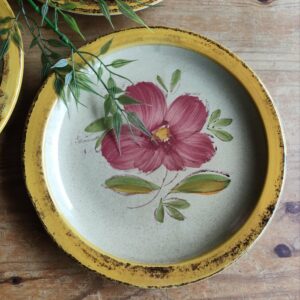 Trio Assiettes Fleuries