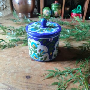 Petit Pot Artisanal en Bleu