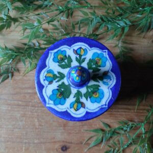 Petit Pot Artisanal en Bleu