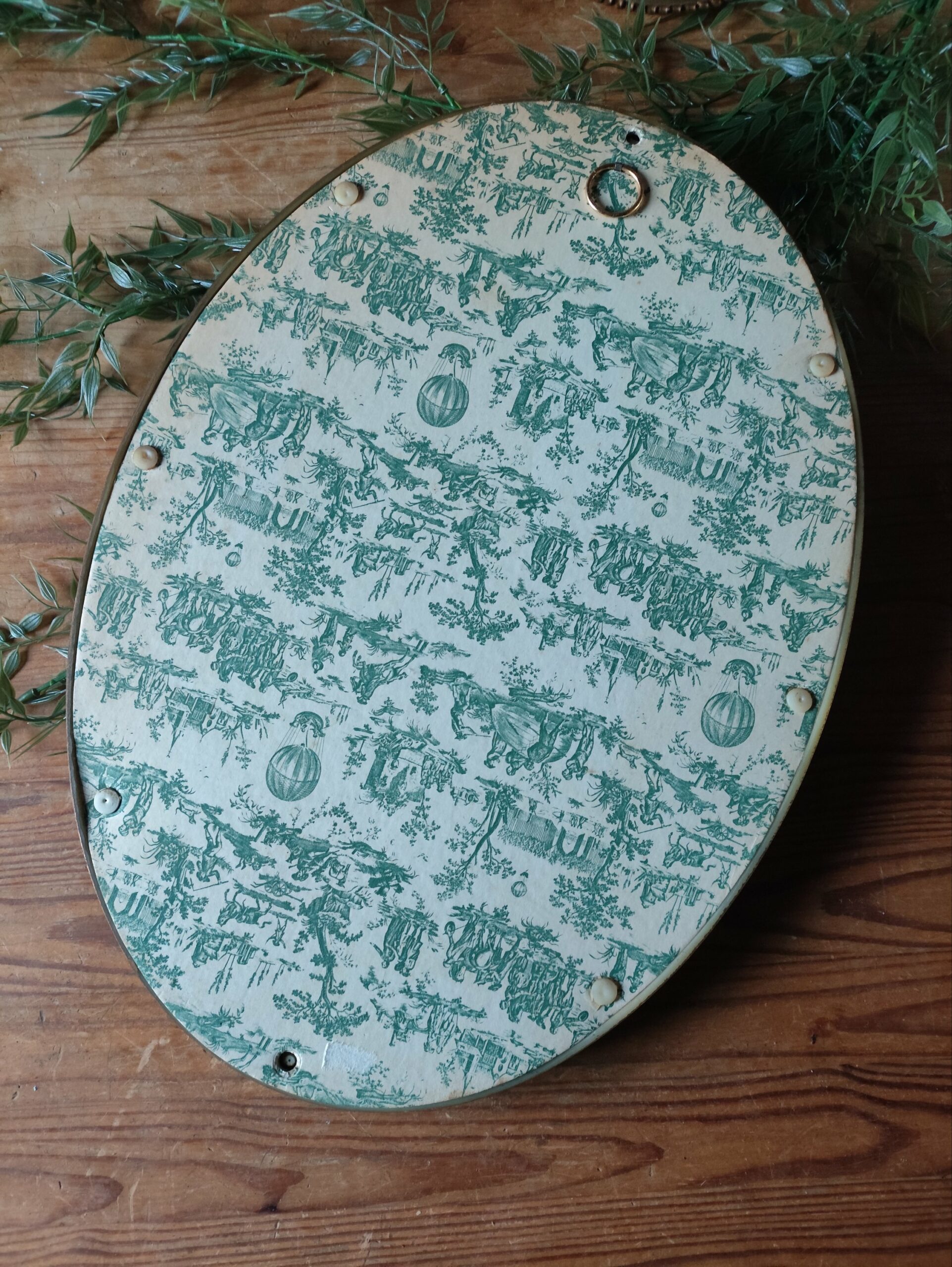 Cadre Bombé Fleurs Séchées Marron – Image 5