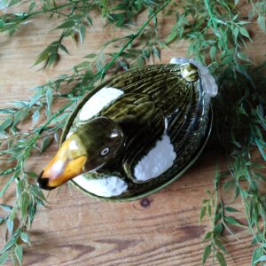 Terrine Canard en Céramique Verte